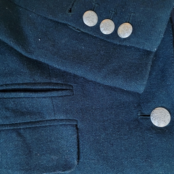 Dark Teal Blazer - Wool Blend - Picture 4 of 5